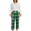 Lands' End Plus Size Pajama Gift Set In Multi