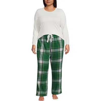 Lands' End Plus Size Pajama Gift Set In Multi