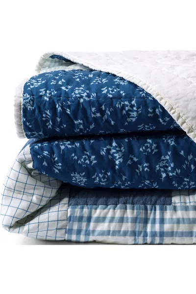 Lands' End Patchwork Quilt In Blue