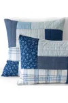 Lands' End Patchwork Quilt Sham In Blue