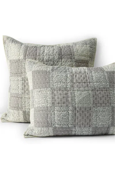 Lands' End Patchwork Sham In Gray