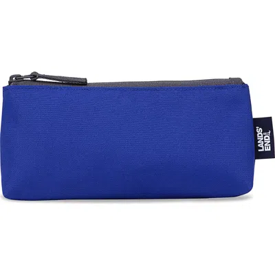 Lands' End Kids'  Pencil Pouch In Cobalt
