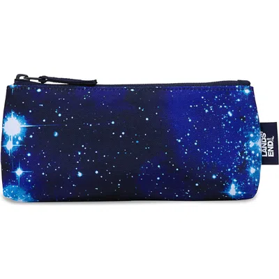 Lands' End Kids'  Pencil Pouch In Mystery Galaxy/navy