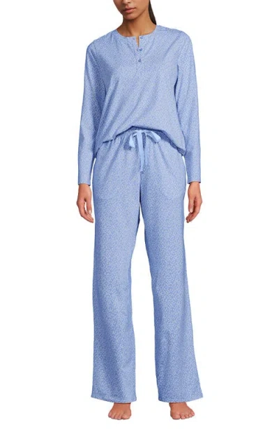 Lands' End Petite Knit 2 Piece Pajama Set In Multi