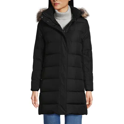 Lands' End Petite Max 600 Down Puffer Coat In Black
