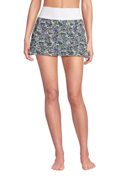 Lands' End Pinchless Mini Swim Skort In Multi