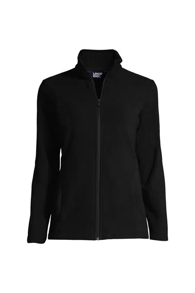 Lands' End Plus Size Anyweather Fleece Full Zip Jacket In Black