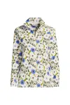 Lands' End Plus Size Anyweather Fleece Quarter Zip Pullover In Multi