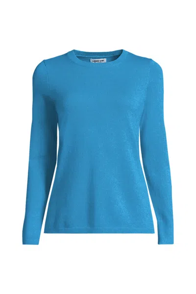 Lands' End Plus Size Cashmere Sweater In Blue