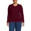 Lands' End Plus Size Cashmere Sweater In Burgundy