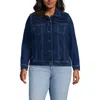 Lands' End Denim Trucker Jacket In Crawford Wash