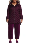 Lands' End Plus Size Featherfree Cozy Fleece Lined Winter Coat