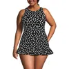 Lands' End Plus Size High Neck Racerback Tankini Top