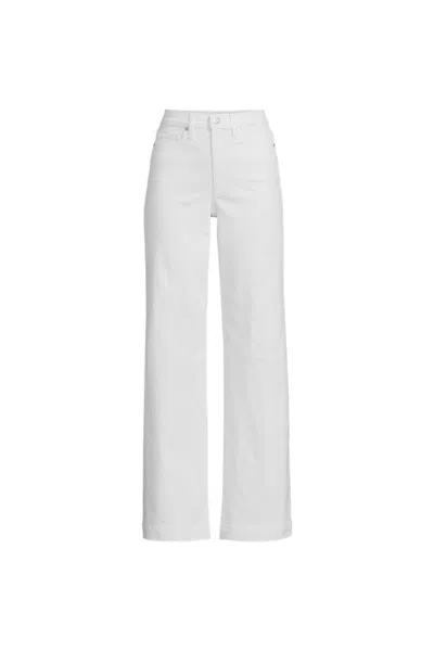 Lands' End Plus Size High Rise Wide Leg Denim Jeans In Multi