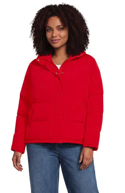 Lands' End Plus Size Max 600 Down Puffer Jacket In Red