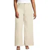 Lands' End Plus Size Recover Denim High Rise Extra Wide Leg Jeans In Natural