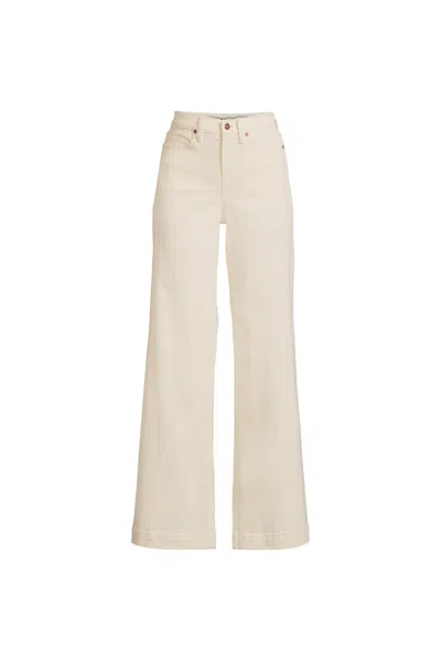 Lands' End Plus Size Recycled High Rise Wide Leg Denim Jeans In Multi