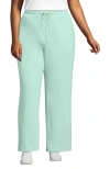 Lands' End Serious Sweats High Rise Relaxed Straight Leg Pants In Julep