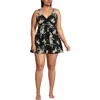 Lands' End Plus Size Slender Suit Wrap Swim Dress Swimsuit