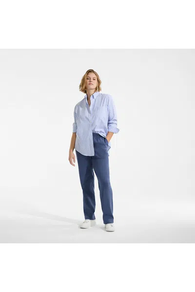 Lands' End Plus Size Sport Knit High Rise Pants In Blue