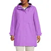 Lands' End Plus Size Squall Hooded Waterproof Raincoat In Soft Orchid