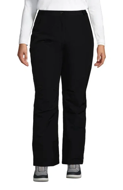 Lands' End Plus Size Squall Waterproof Insulated Snow Pants In Black