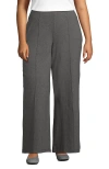 Lands' End Starfish High Rise Palazzo Pants In Charcoal Heather