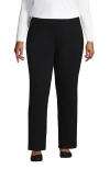 Lands' End Starfish Mid Rise Straight Leg Pants In Black