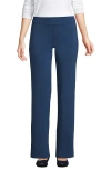 Lands' End Starfish Mid Rise Straight Leg Pants In Evening Blue