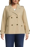 Lands' End Trench Rain Jacket In Champagne