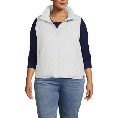 Lands' End Wanderfree Insulated Vest In Light Mist