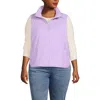 Lands' End Wanderfree Insulated Vest In Lilac Petal