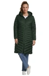 Lands' End Plus Size Wanderweight Packable Down Coat In Metallic