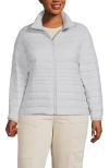 Lands' End Wanderweight Ultralight Packable Down Jacket In Light Mist