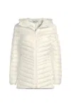Lands' End Plus Size Wanderweight Packable Down Long Jacket In Gray