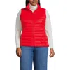 Lands' End Plus Size Wanderweight Packable Down Vest In Multi