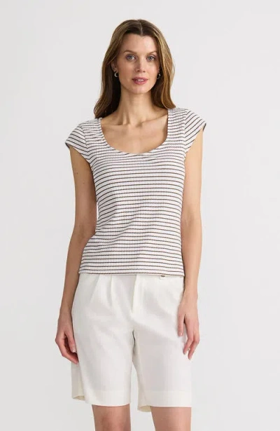 Lands' End Pointelle Cap Sleeve Top