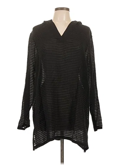 Pre-owned Lands' End Poncho In Black