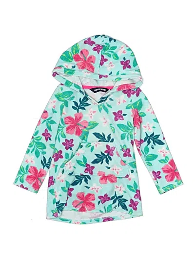 Pre-owned Lands' End Kids'  Poncho In Blue