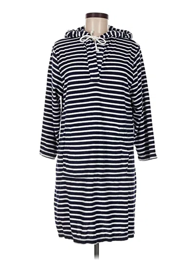 Pre-owned Lands' End Poncho In Blue