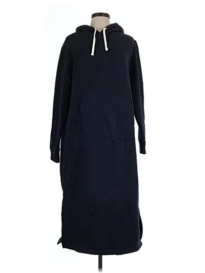Pre-owned Lands' End Poncho In Blue