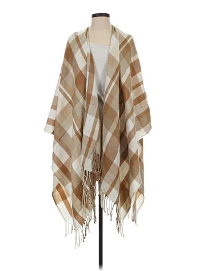 Pre-owned Lands' End Poncho In Brown