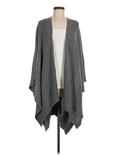 Pre-owned Lands' End Poncho In Gray
