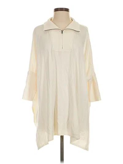 Pre-owned Lands' End Poncho In Ivory