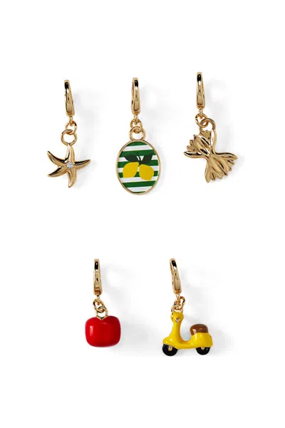 Lands' End Positano 5 Pack Charms In Gold