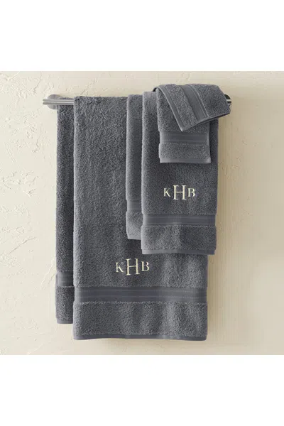Lands' End Premium Supima Cotton 2-piece Washcloth Set In Gray