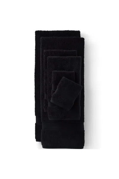Lands' End Premium Supima Cotton 6-piece Bath Towel Set In Black