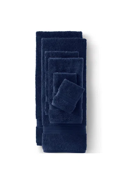 Lands' End Premium Supima Cotton 6-piece Bath Towel Set In Blue