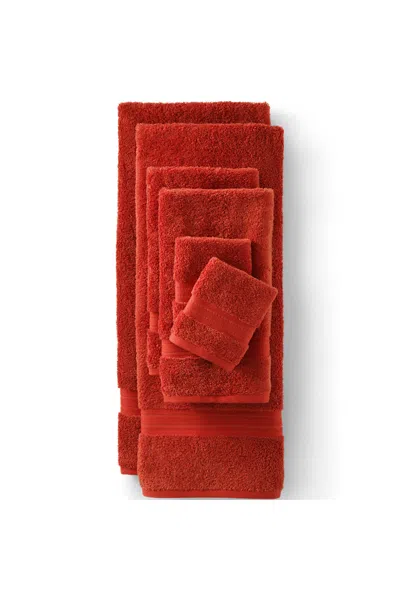 Lands' End Premium Supima Cotton 6-piece Bath Towel Set In Red