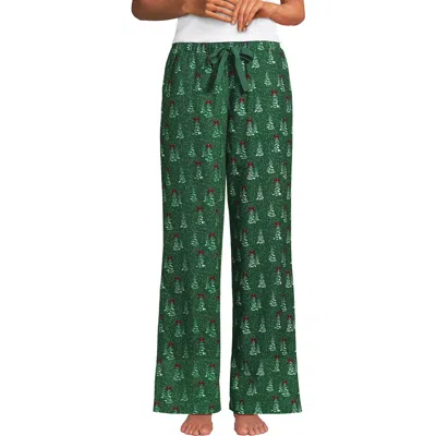 LANDS' END LANDS' END PRINT FLANNEL PAJAMA PANTS